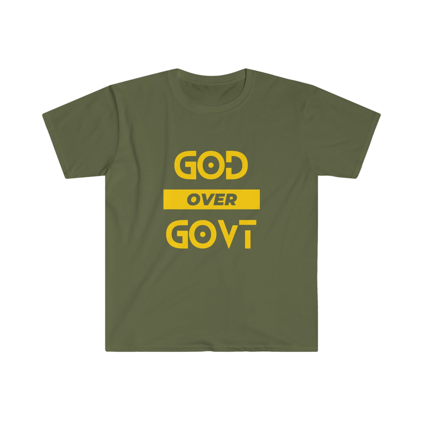 God over Govt - Unisex Softstyle T-Shirt