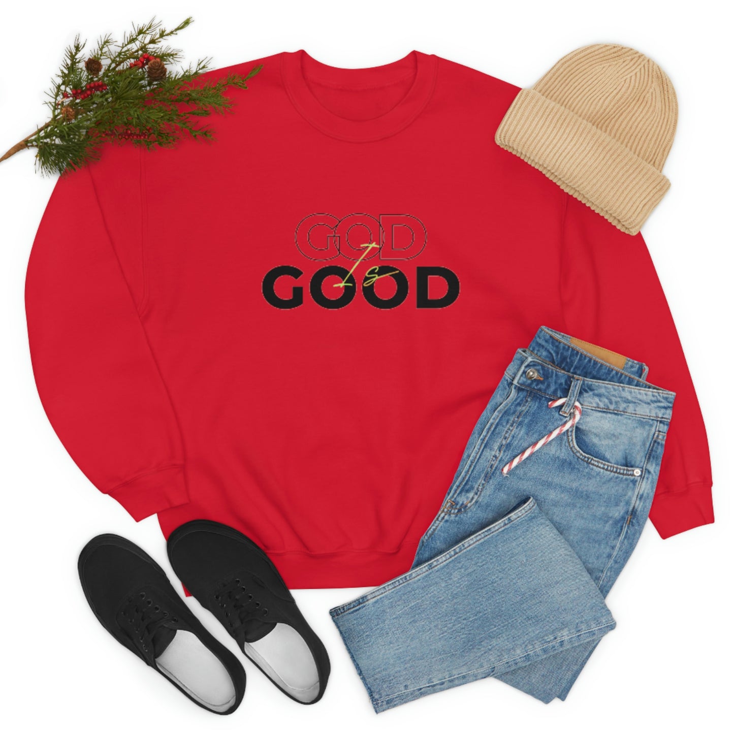 God Is Good- Unisex Crewneck Sweatshirt