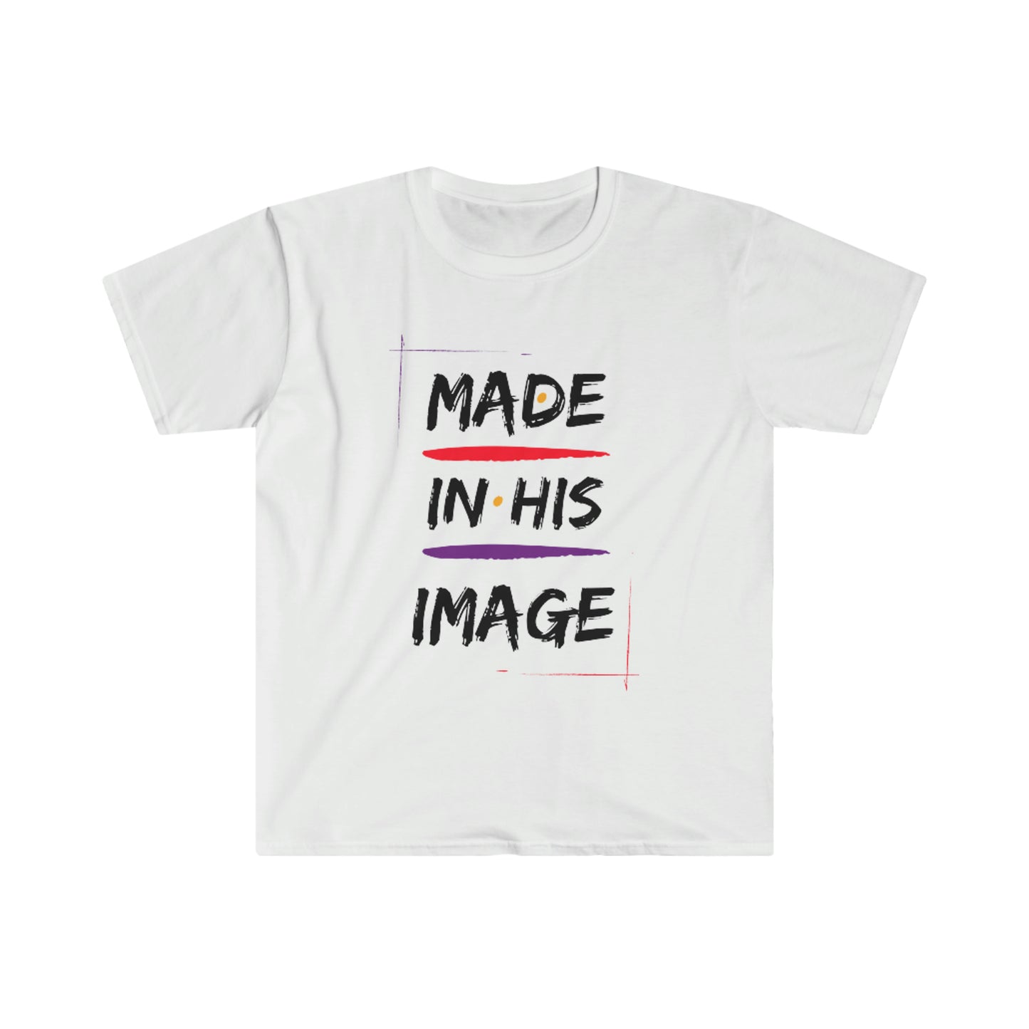 Made In His Image - Unisex Softstyle T-Shirt