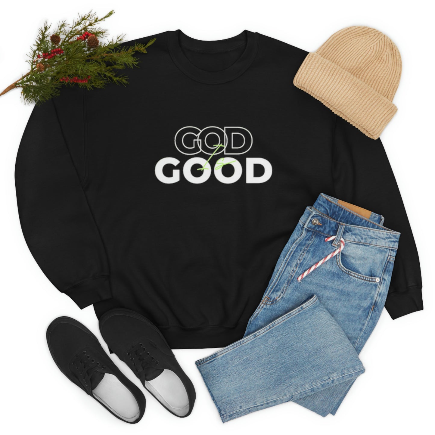 God Is Good- Unisex Crewneck Sweatshirt