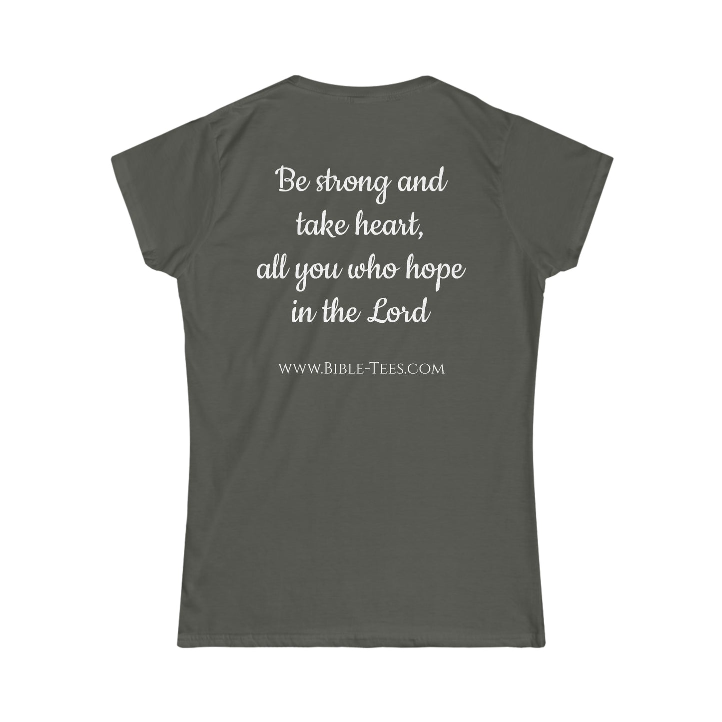 Women's Psalm 31:24 Softstyle Fitted Tee