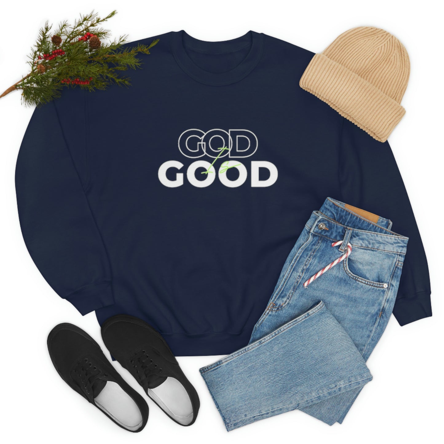 God Is Good- Unisex Crewneck Sweatshirt