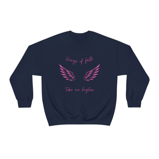 Wings of Faith - Unisex Crewneck Sweatshirt