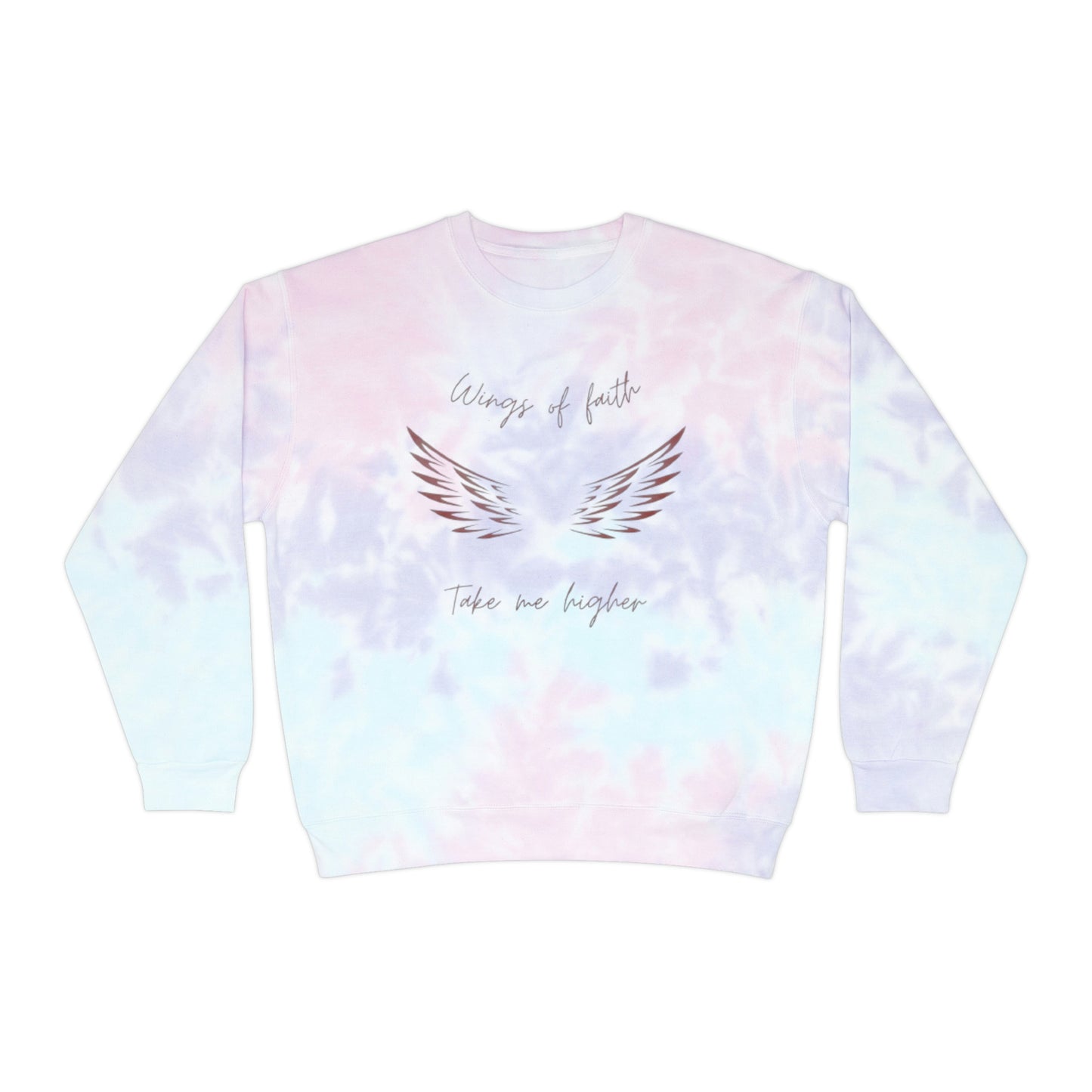 Wings of Faith - Unisex Tie-Dye Sweatshirt