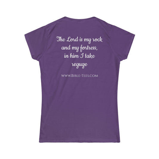 Women's Psalm 18:2 Softstyle Fitted Tee