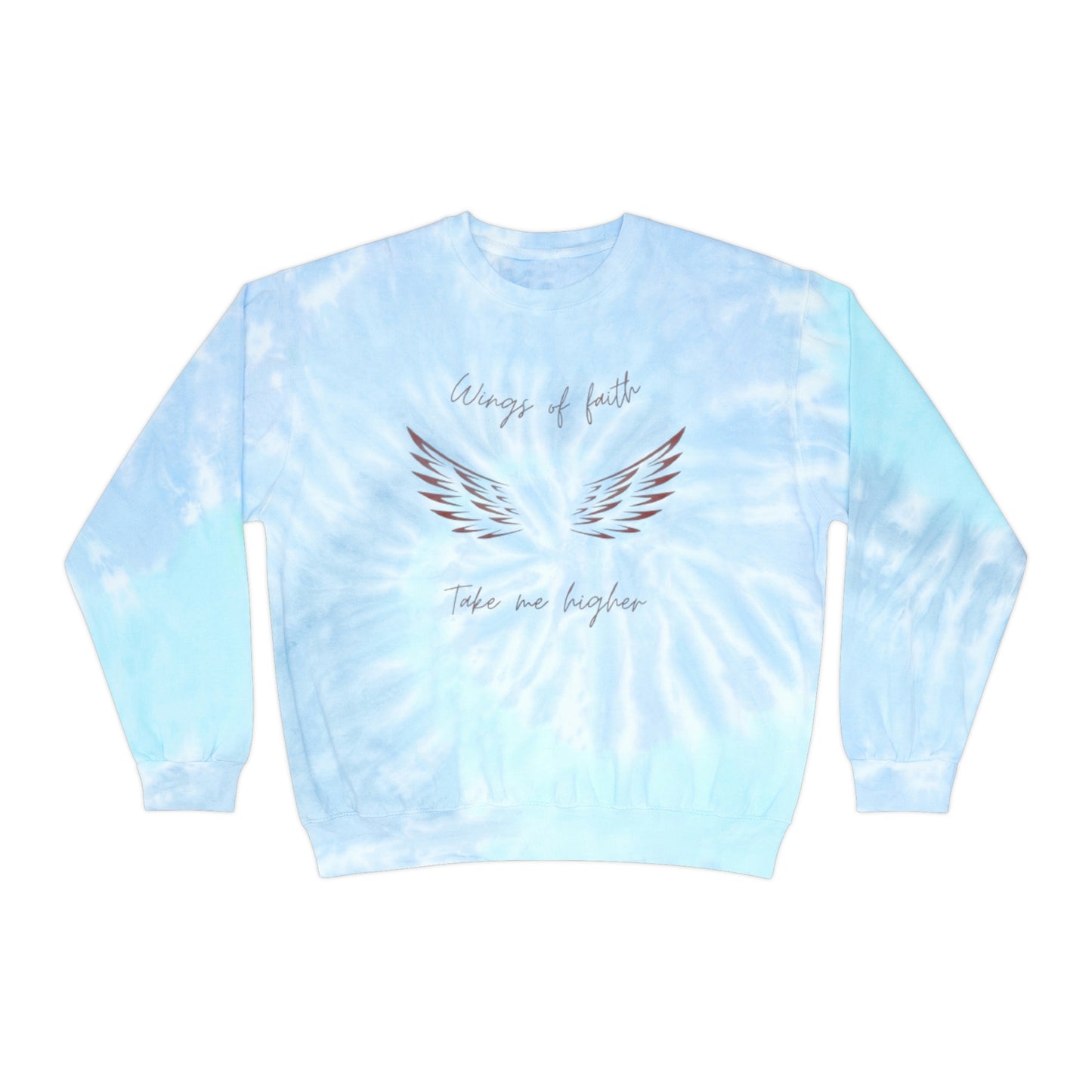 Wings of Faith - Unisex Tie-Dye Sweatshirt