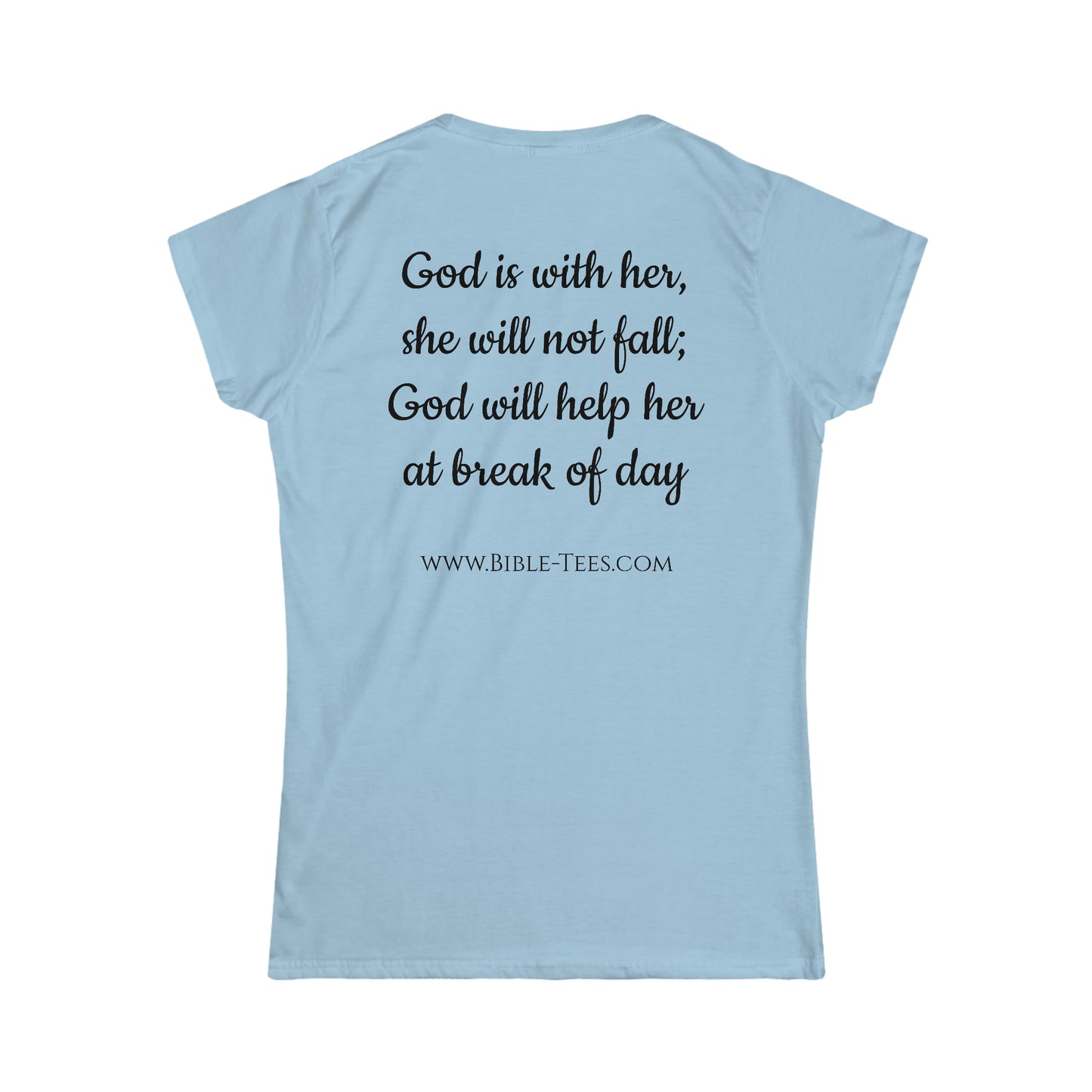 Women's Psalm 46:5 Softstyle Fitted Tee