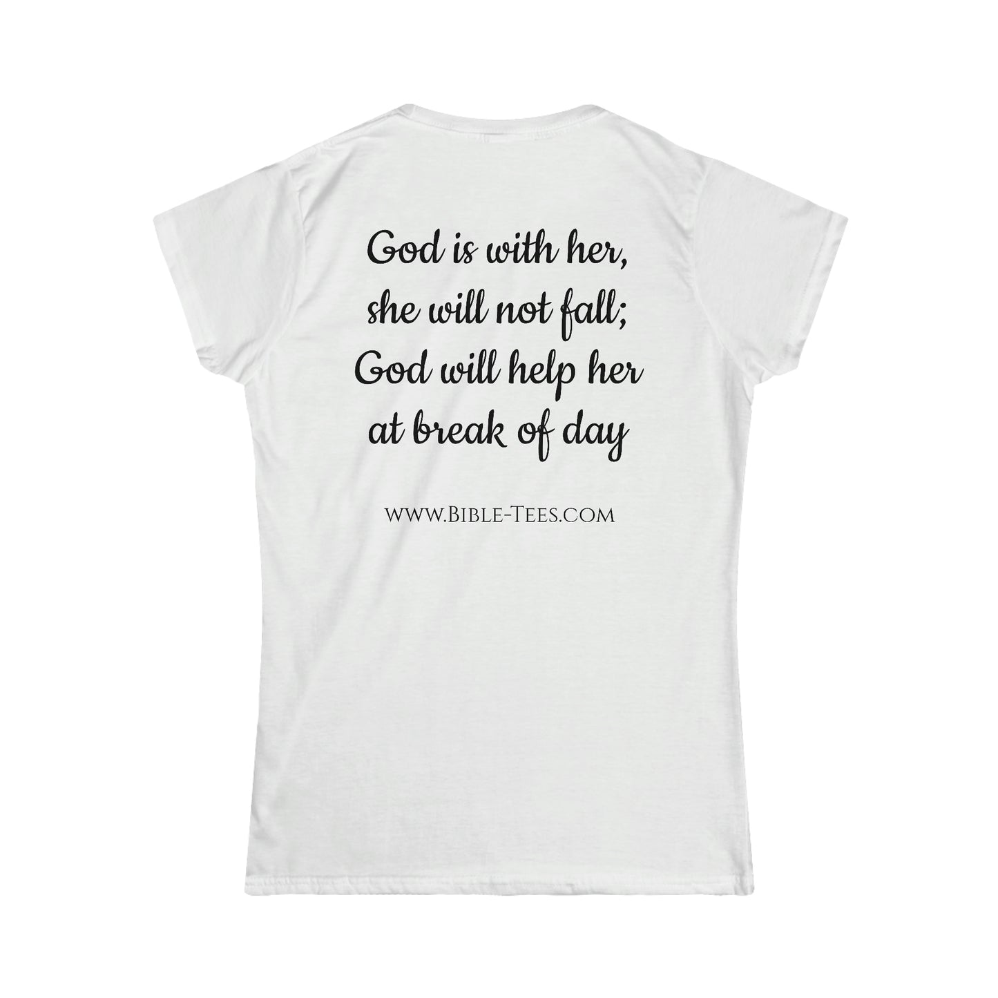 Women's Psalm 46:5 Softstyle Fitted Tee