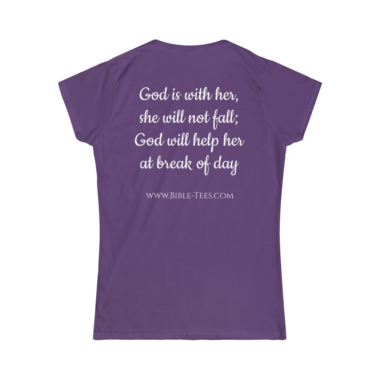 Women's Psalm 46:5 Softstyle Fitted Tee