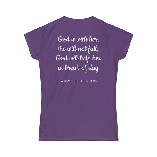 Women's Psalm 46:5 Softstyle Fitted Tee