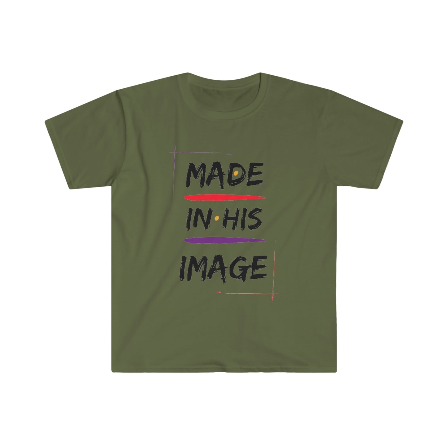 Made In His Image - Unisex Softstyle T-Shirt