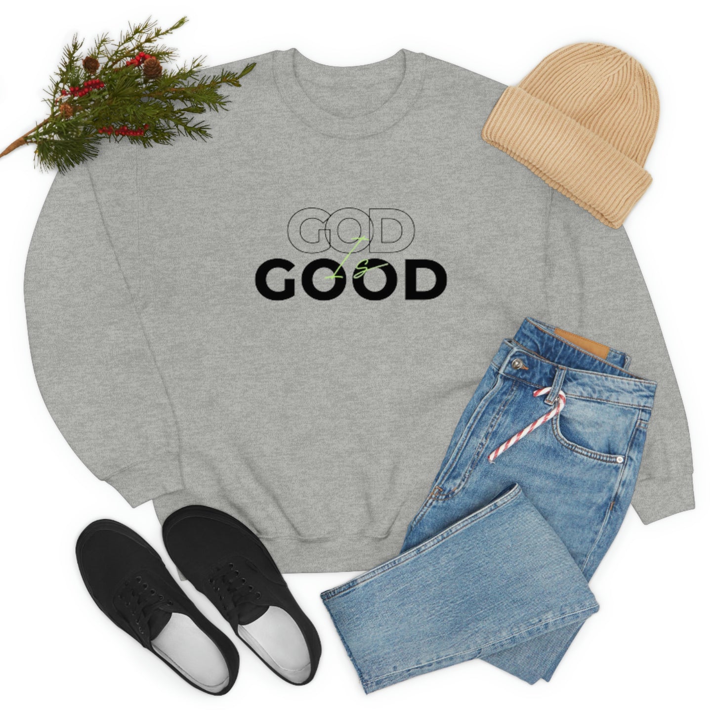 God Is Good- Unisex Crewneck Sweatshirt