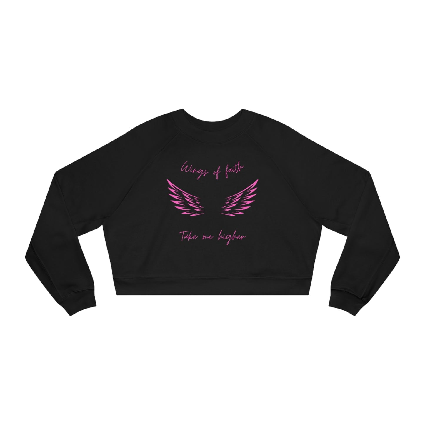 Wings of Faith - Women's Cropped Fleece Pullover