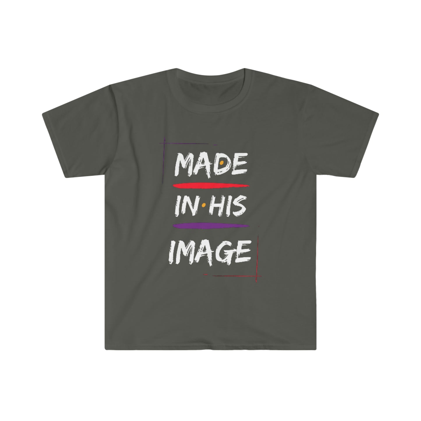 Made In His Image - Unisex Softstyle T-Shirt