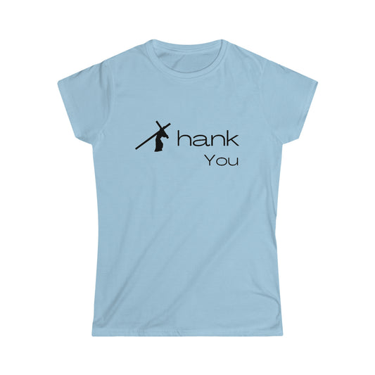 Thank You - Women's Fitted Softstyle Tee