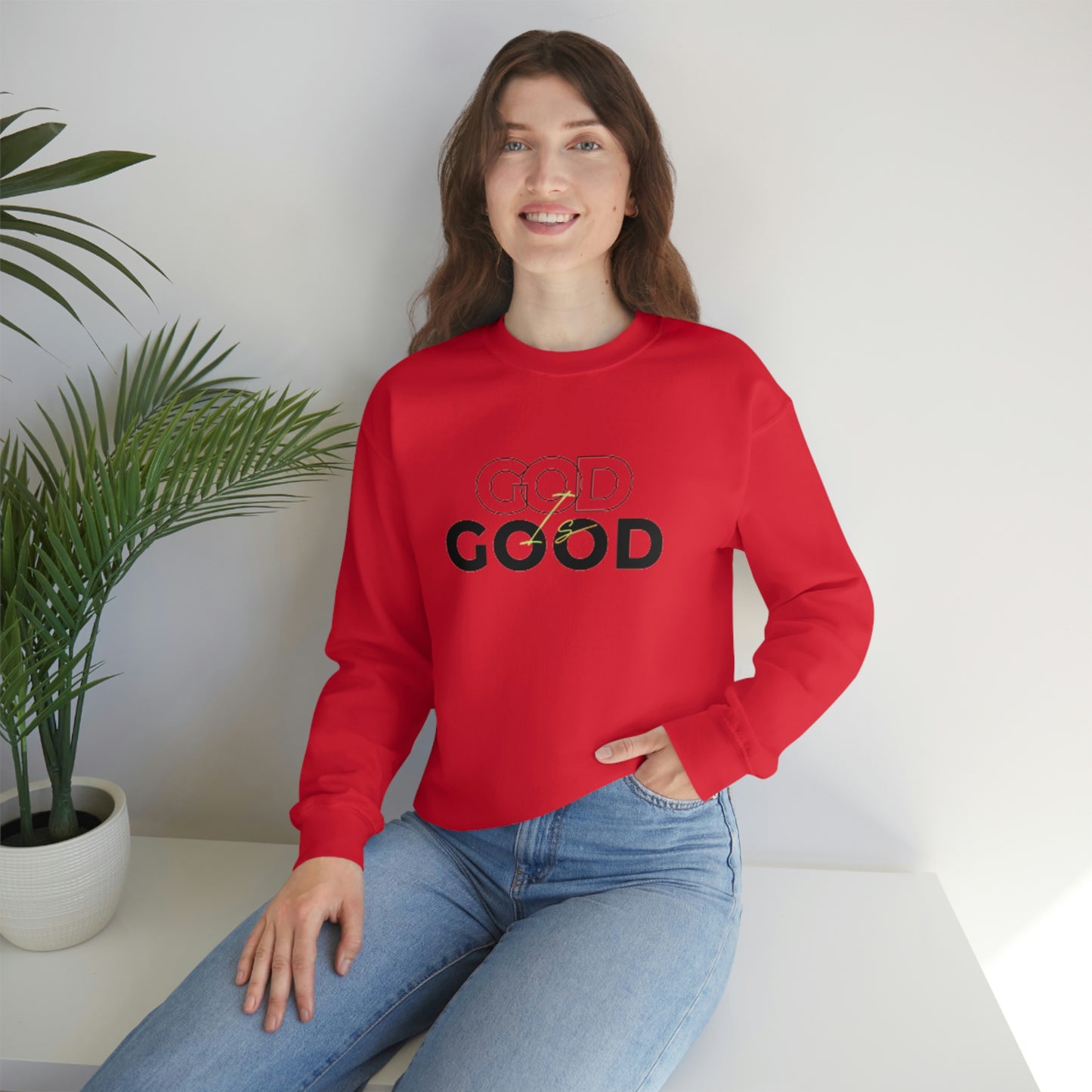 God Is Good- Unisex Crewneck Sweatshirt