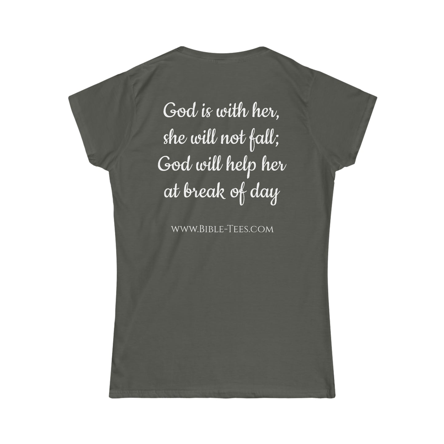 Women's Psalm 46:5 Softstyle Fitted Tee